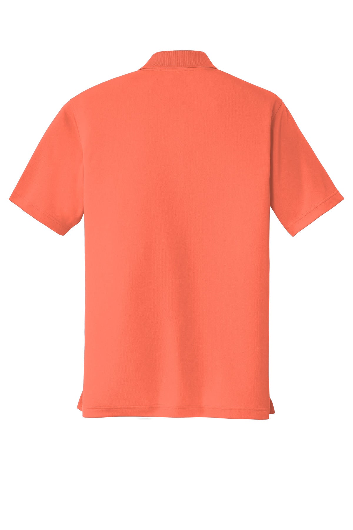 Rear View of Coral Splash Port Authority Dry Zone UV Micro-Mesh Polo. K110