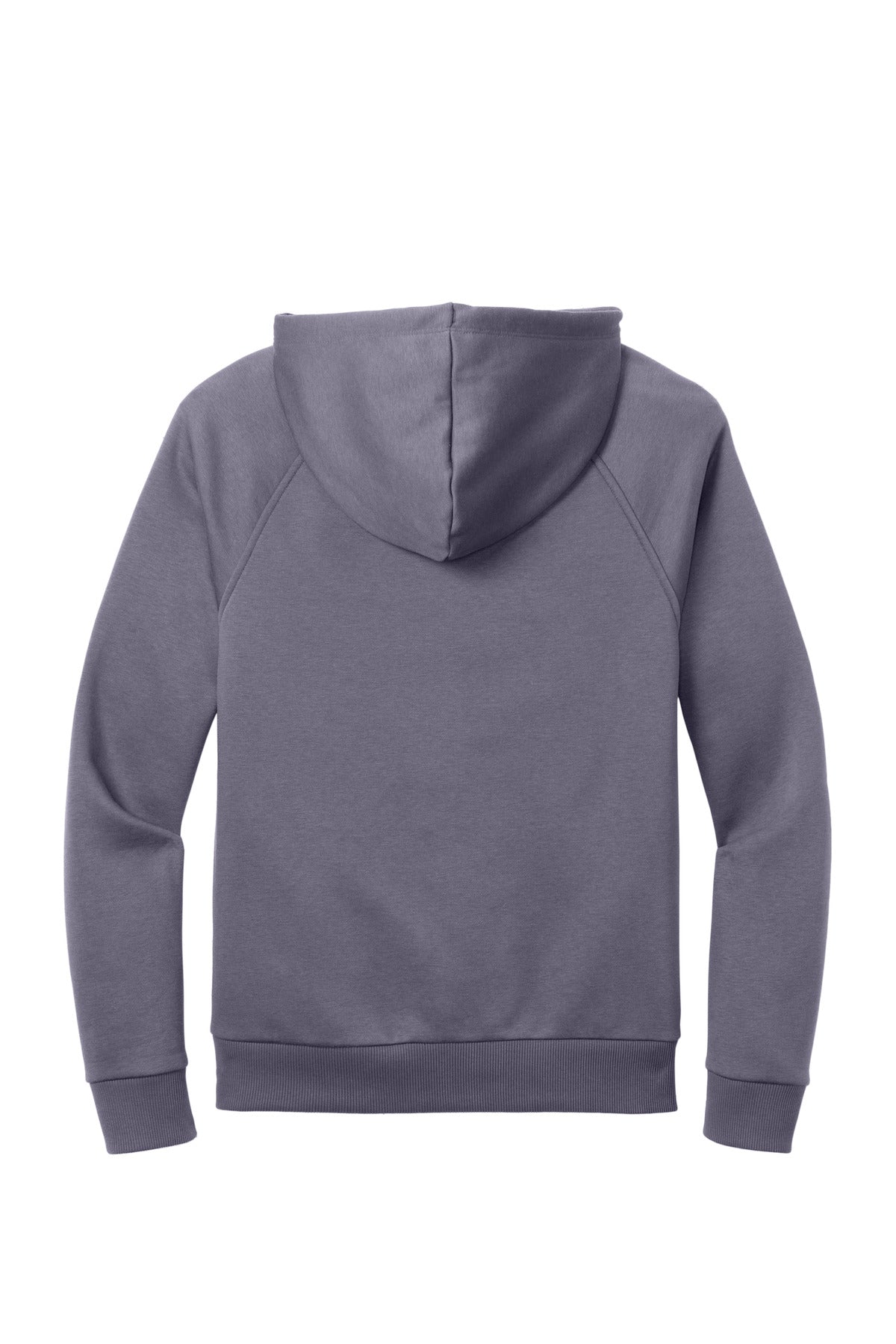 Rear View of CosmicPrpl Allmade Unisex Organic CVC Fleece Pullover Hoodie AL5000