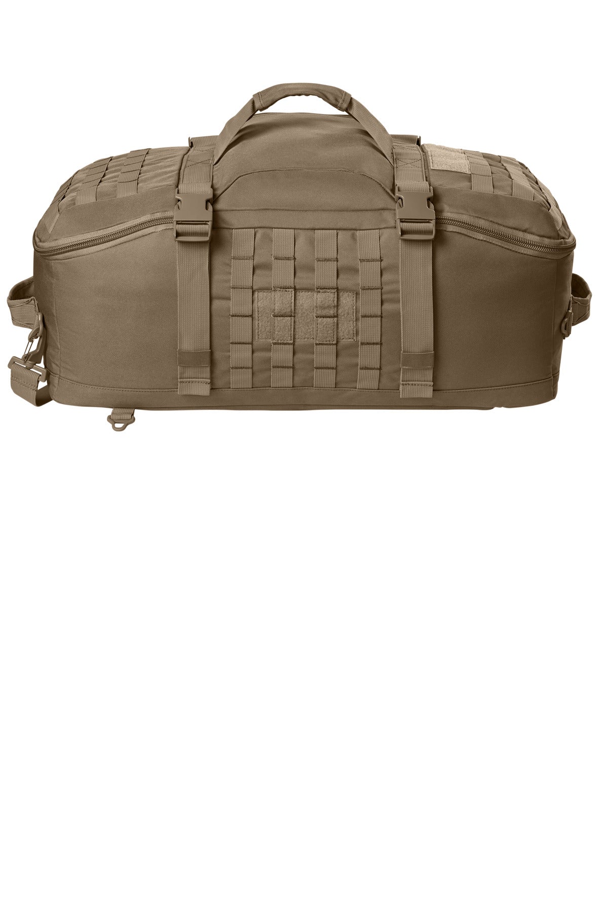 Rear View of CoyoteBrn CornerStone Tactical Barrel Duffel CSB817
