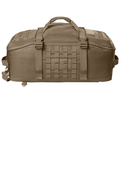 Rear View of CoyoteBrn CornerStone Tactical Barrel Duffel CSB817