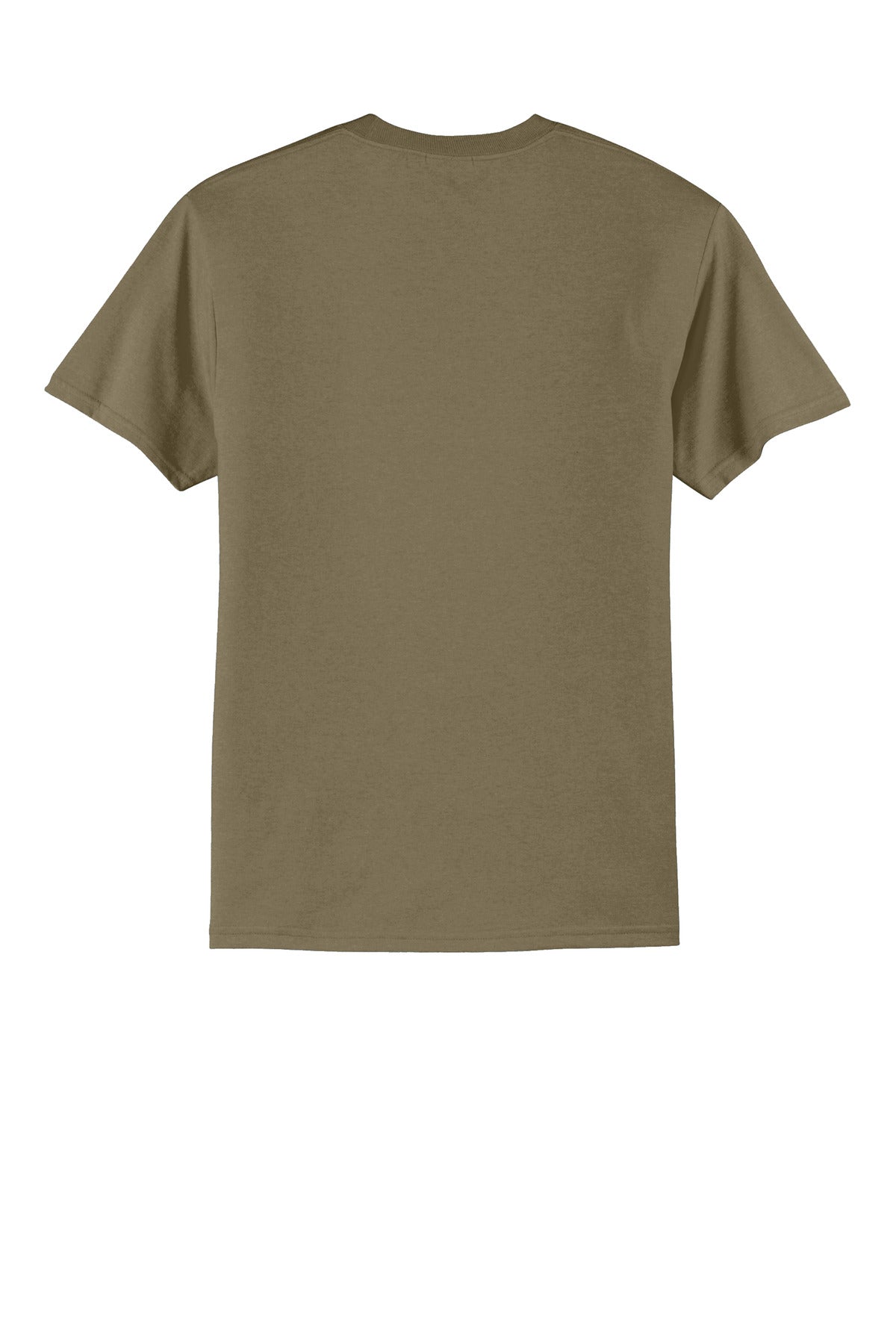 Rear View of CoyoteBrn Port & Co Core Blend Tee. PC55