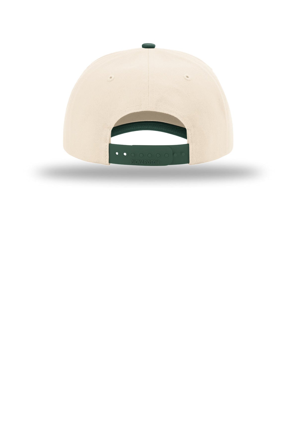 Rear View of Cr/Cr/DkGn Richardson 5-Panel Relaxed Gramps 356