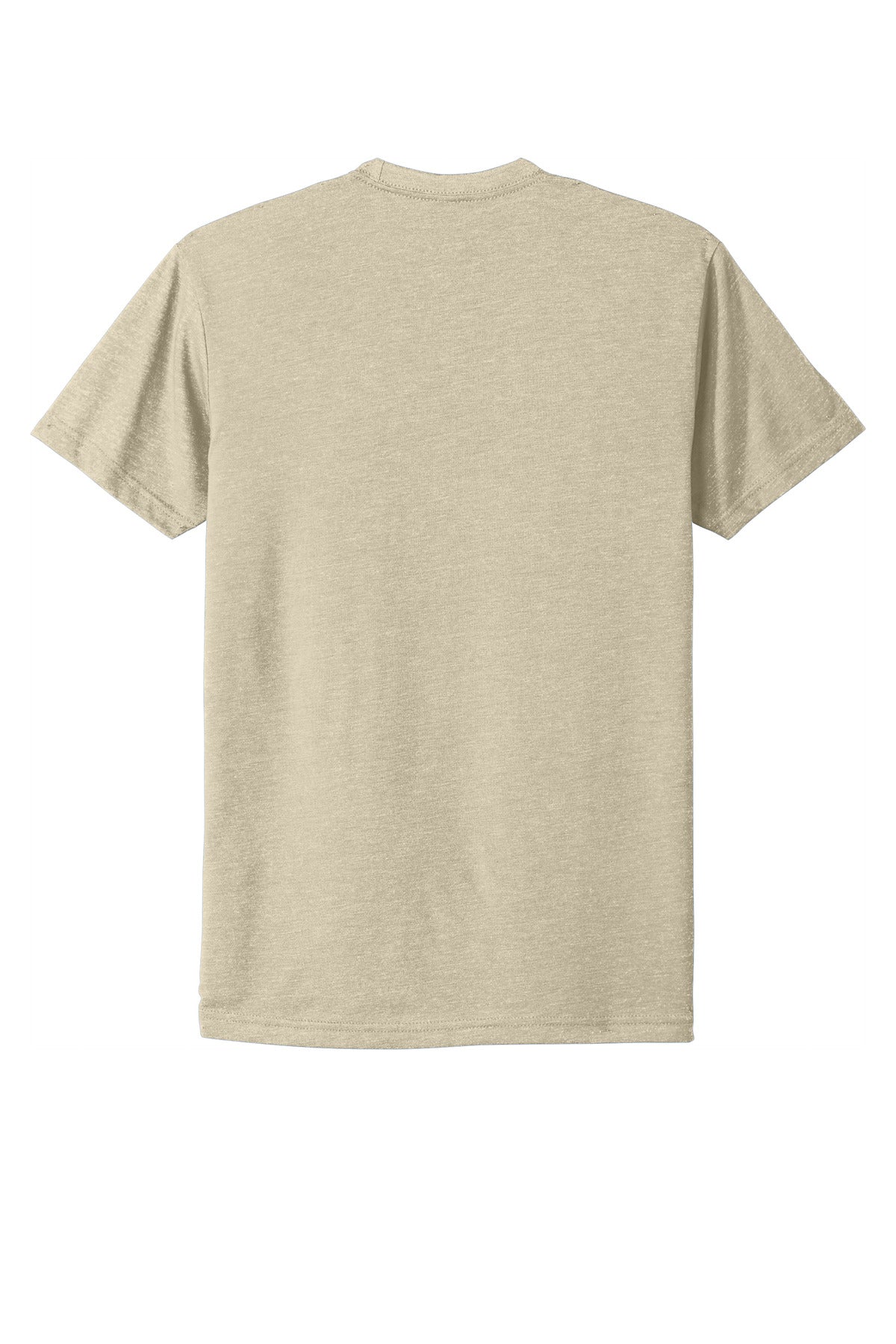 Rear View of Cream Next Level Apparel Adult CVC Tee. NL6210