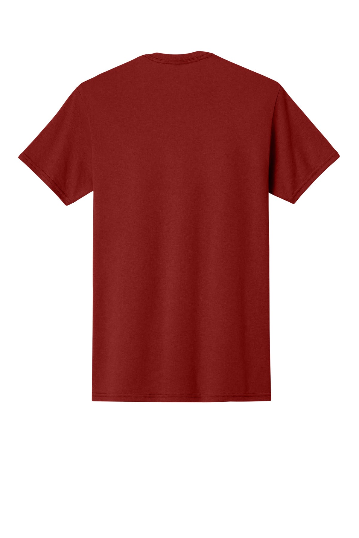 Rear View of Crimson Jerzees - Dri-Power 50/50 Cotton/Poly T-Shirt. 29M