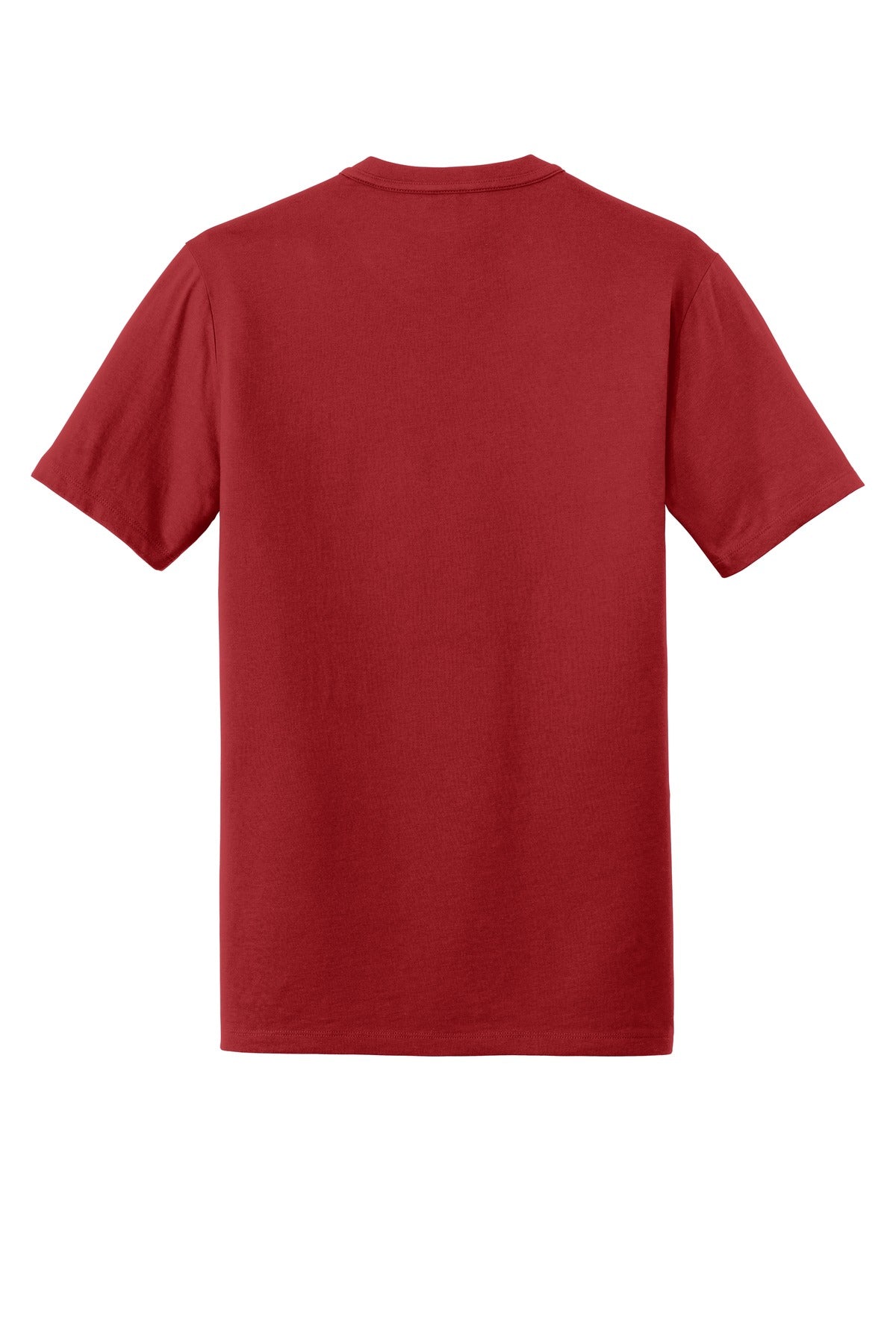 Rear View of Crimson New Era Heritage Blend Crew Tee. NEA100