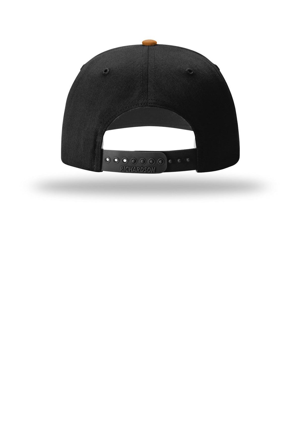 Rear View of Crml/Black Richardson Solid Twill Trucker 312