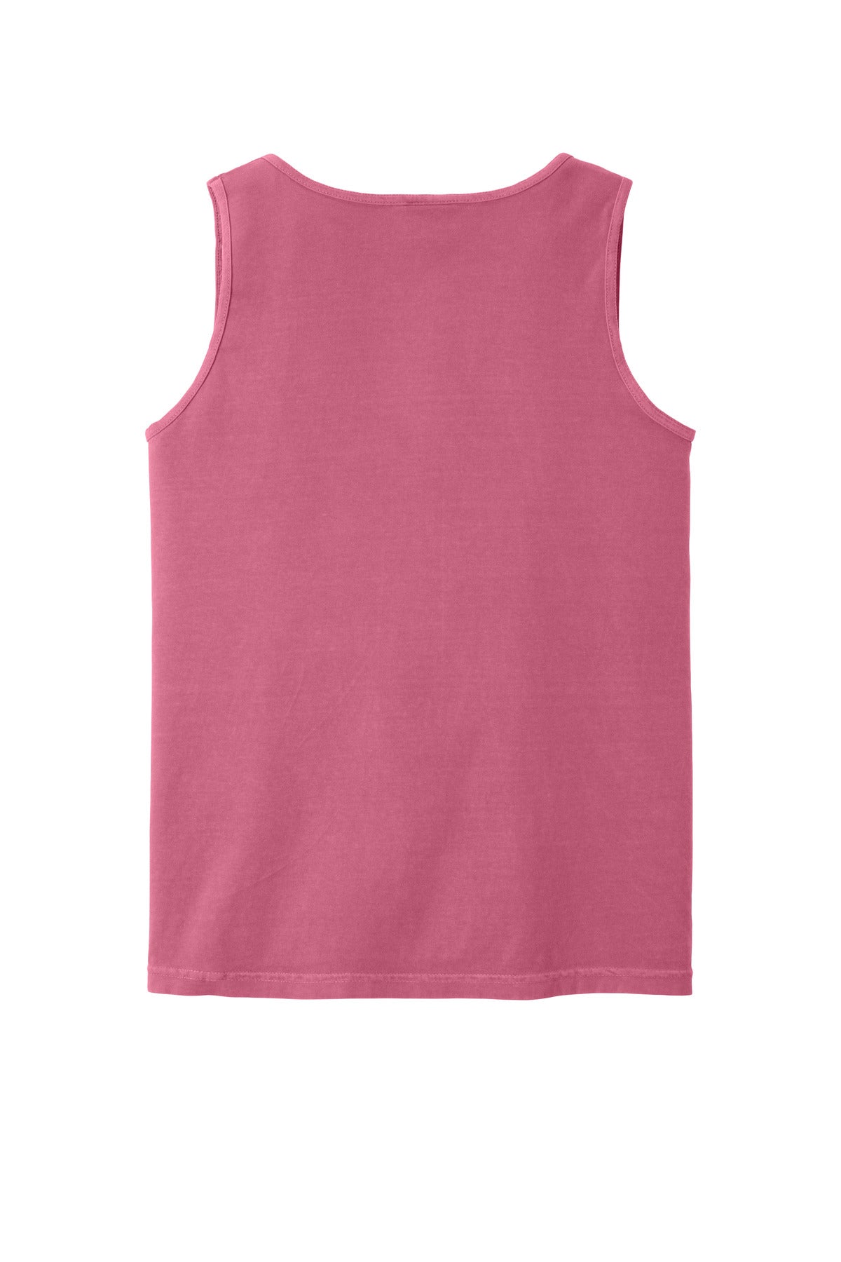 Rear View of Crunchberry COMFORT COLORS Heavyweight Ring Spun Tank Top. 9360