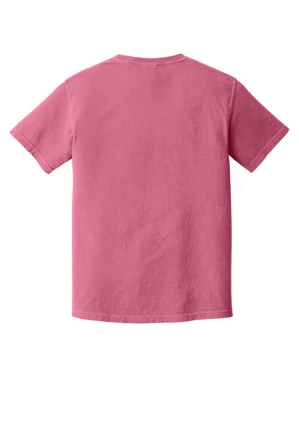 Rear View of Crunchberry COMFORT COLORS Heavyweight Ring Spun Tee. 1717