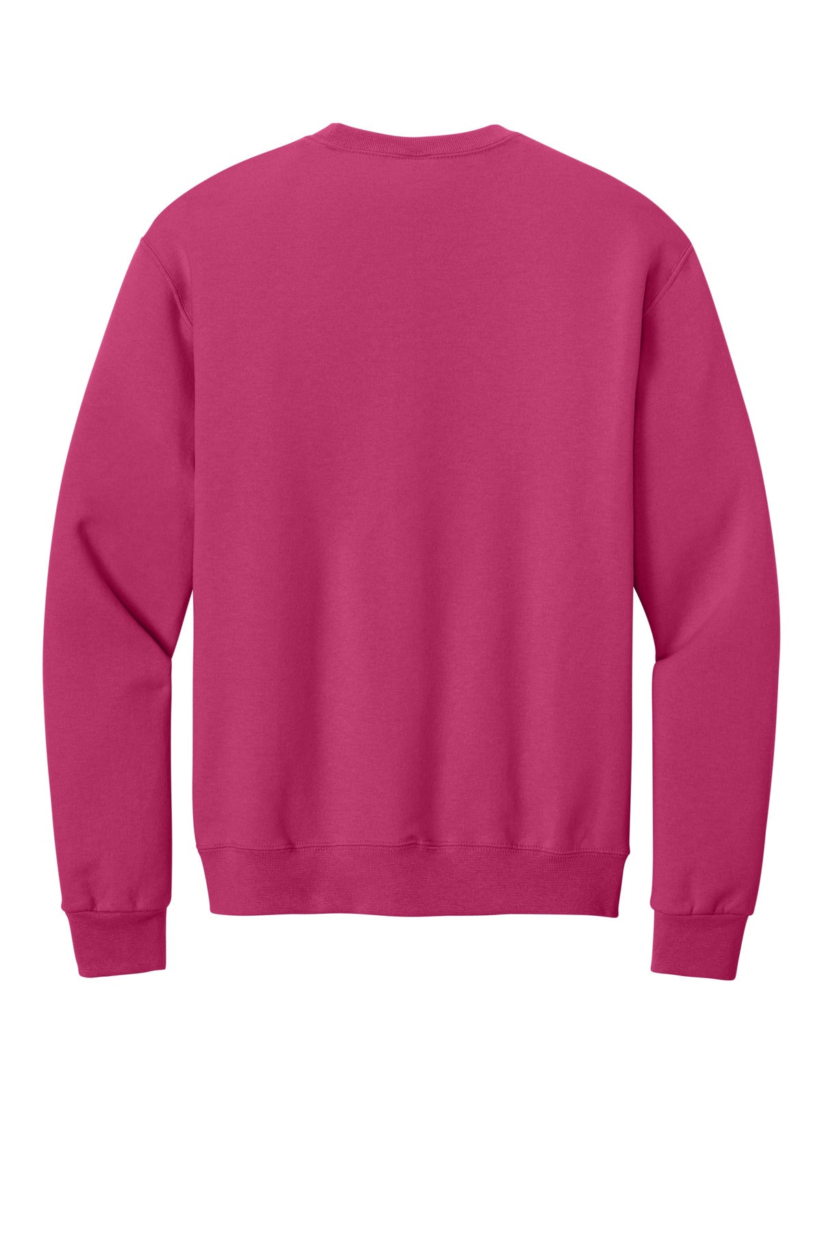 Rear View of CyberPink Jerzees - NuBlend Crewneck Sweatshirt. 562M