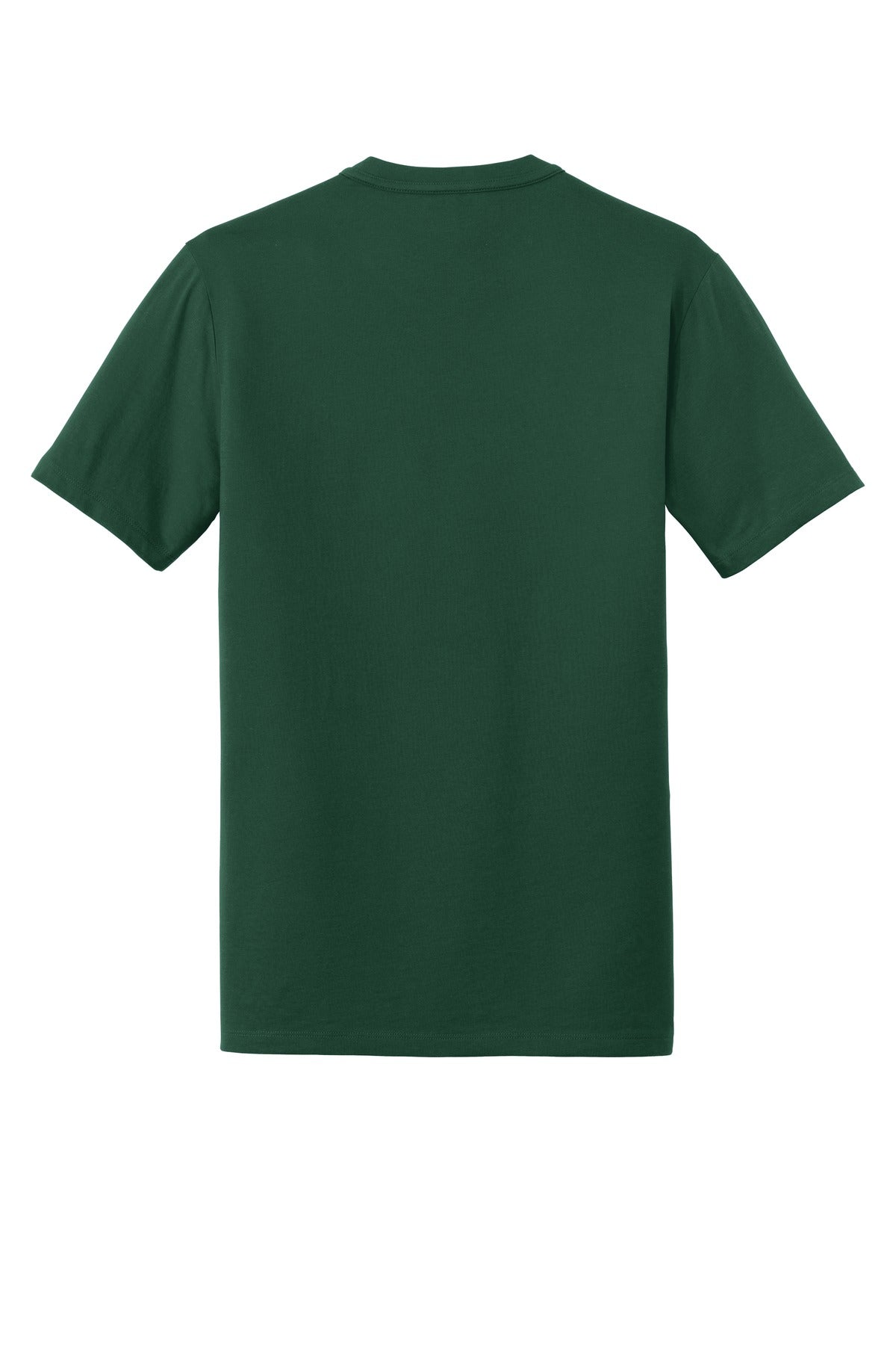 Rear View of Dark Green New Era Heritage Blend Crew Tee. NEA100