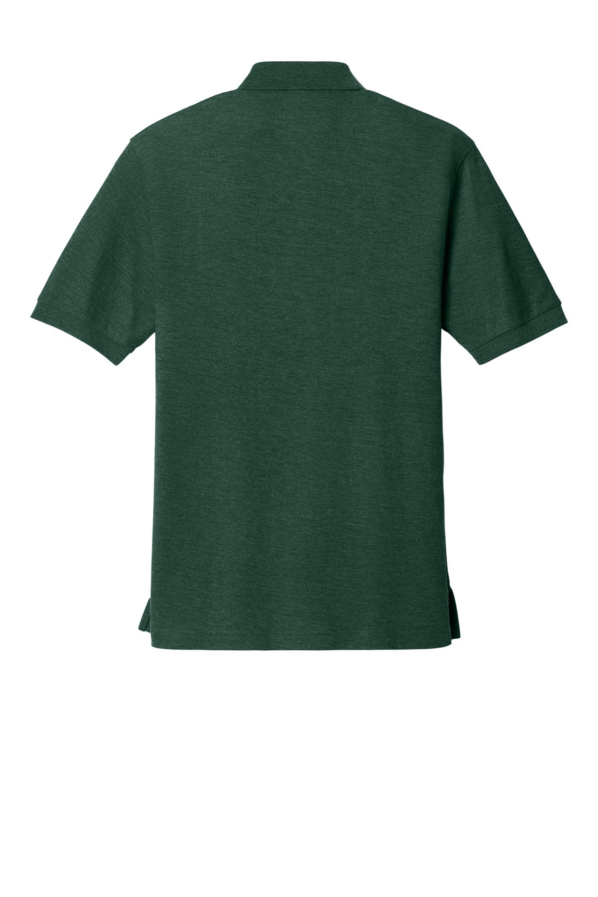 Rear View of Dark Green Port Authority Extended Size Silk Touch Polo K500ES