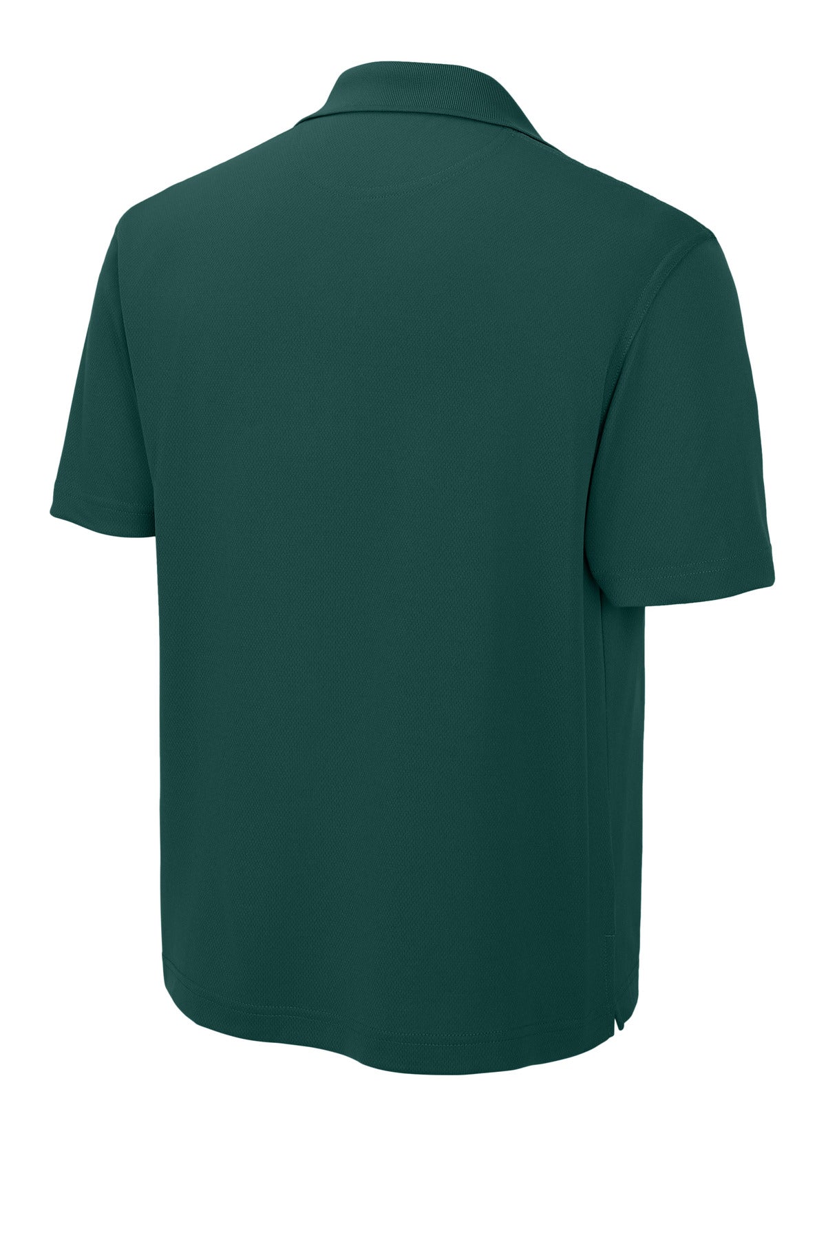Rear View of Dark Green Sport-Tek Dri-Mesh Polo. K469