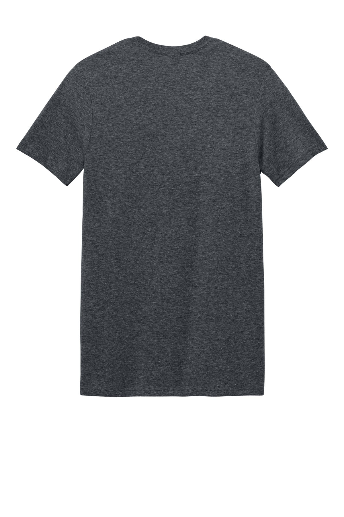 Rear View of Dark Heather Gildan Softstyle T-Shirt. 64000