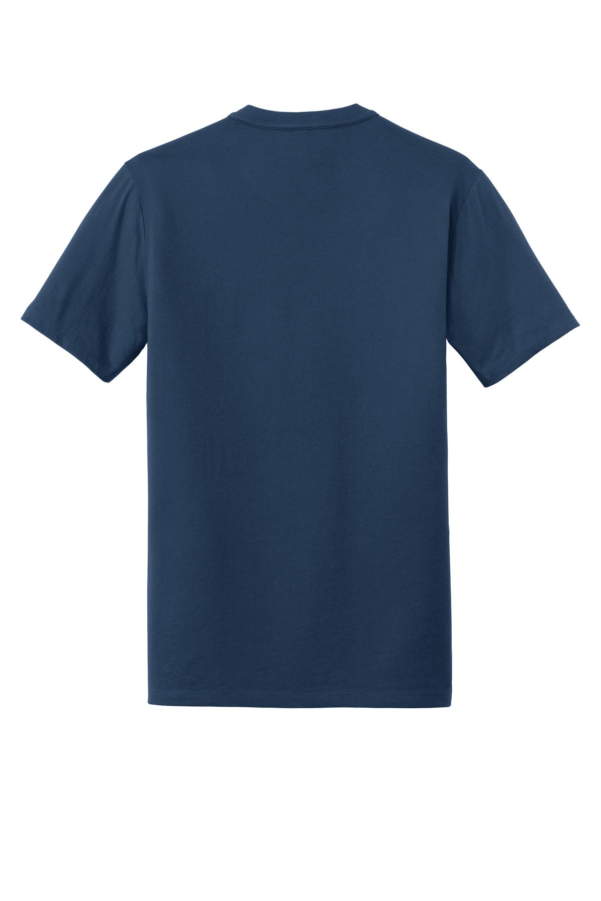 Rear View of Dark Royal New Era Heritage Blend Crew Tee. NEA100