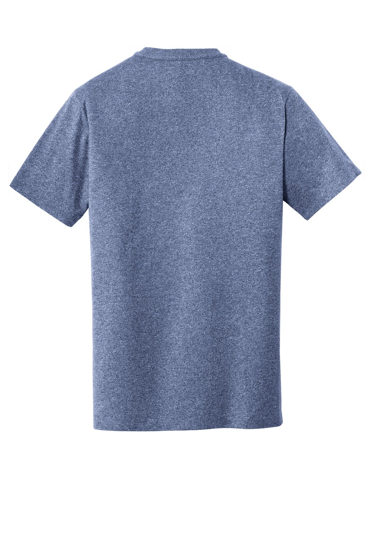 Rear View of Dark Royal Tws New Era Heritage Blend Crew Tee. NEA100