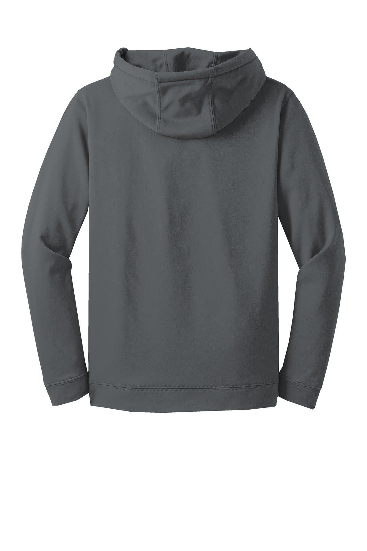 Rear View of Dark Smoke Gry Sport-Tek Sport-Wick Fleece Hooded Pullover. F244