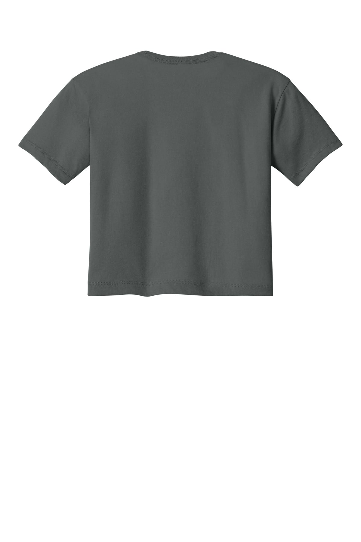 Rear View of DarkGray Next Level Apparel Women's Ideal Crop Top NL1580