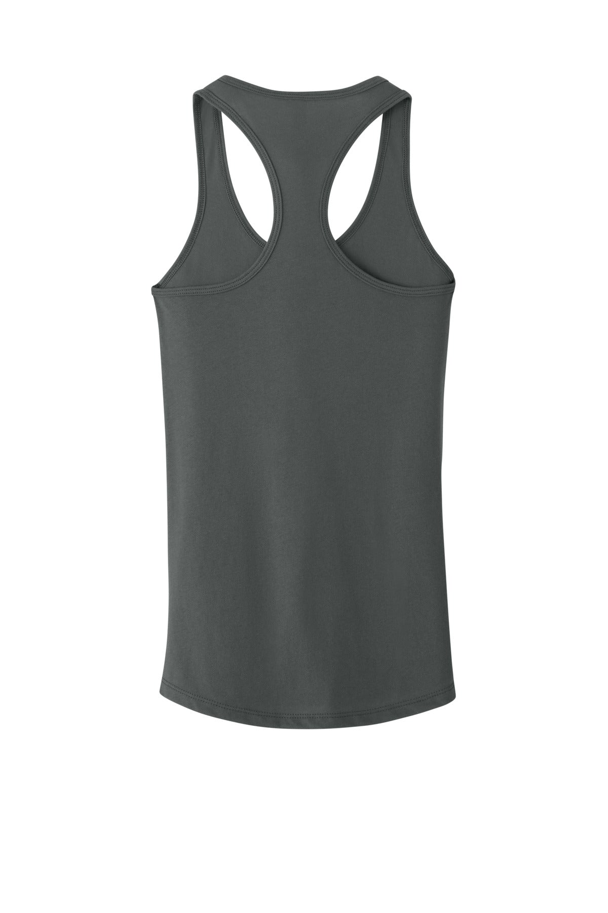 Rear View of DarkGray Next Level Apparel Women's Ideal Racerback Tank NL1533