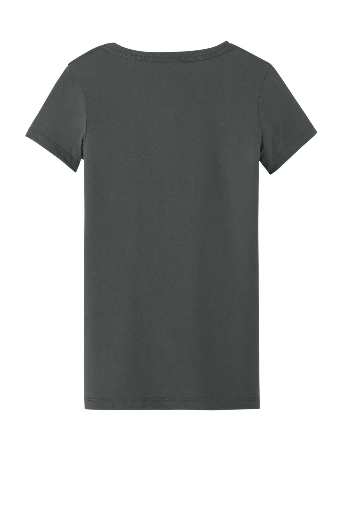 Rear View of DarkGray Next Level Apparel Women's Ideal V-Neck Tee NL1540