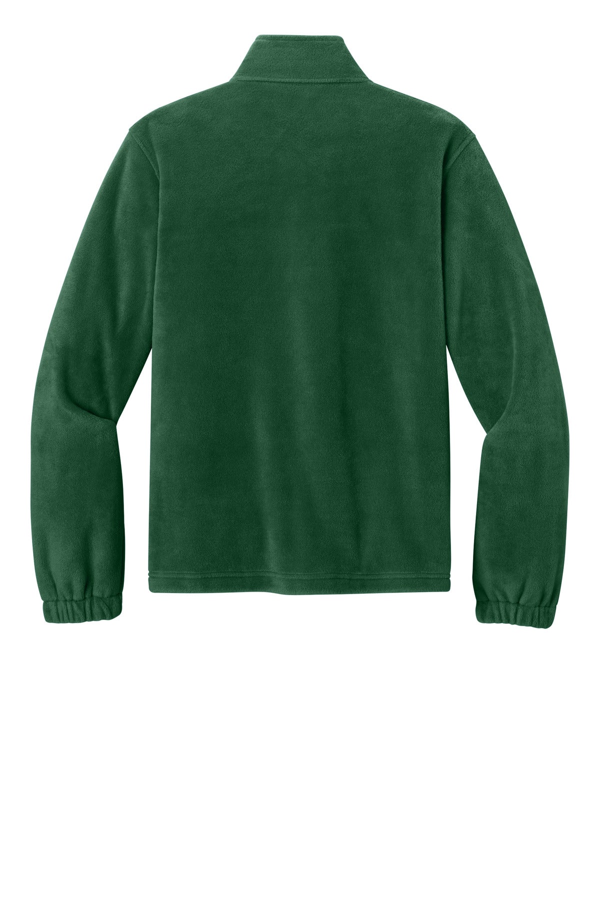 Rear View of DarkGreen Port Authority Plush Fleece Full-Zip Jacket F190