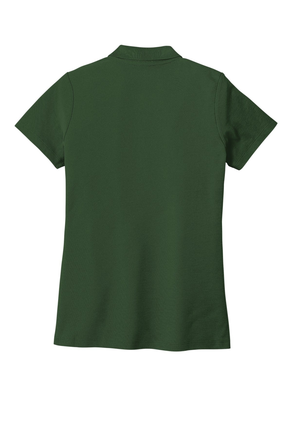 Rear View of DarkGreen Port Authority Women's SuperPro React Polo. LK810