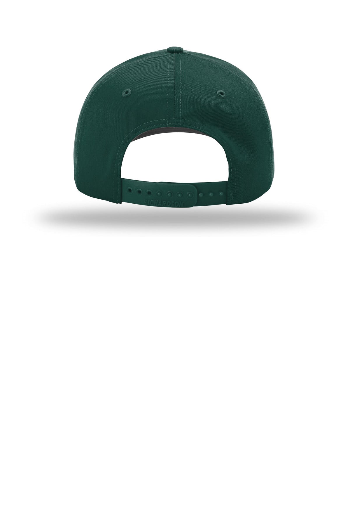 Rear View of DarkGreen Richardson Pro Twill Snapback 212