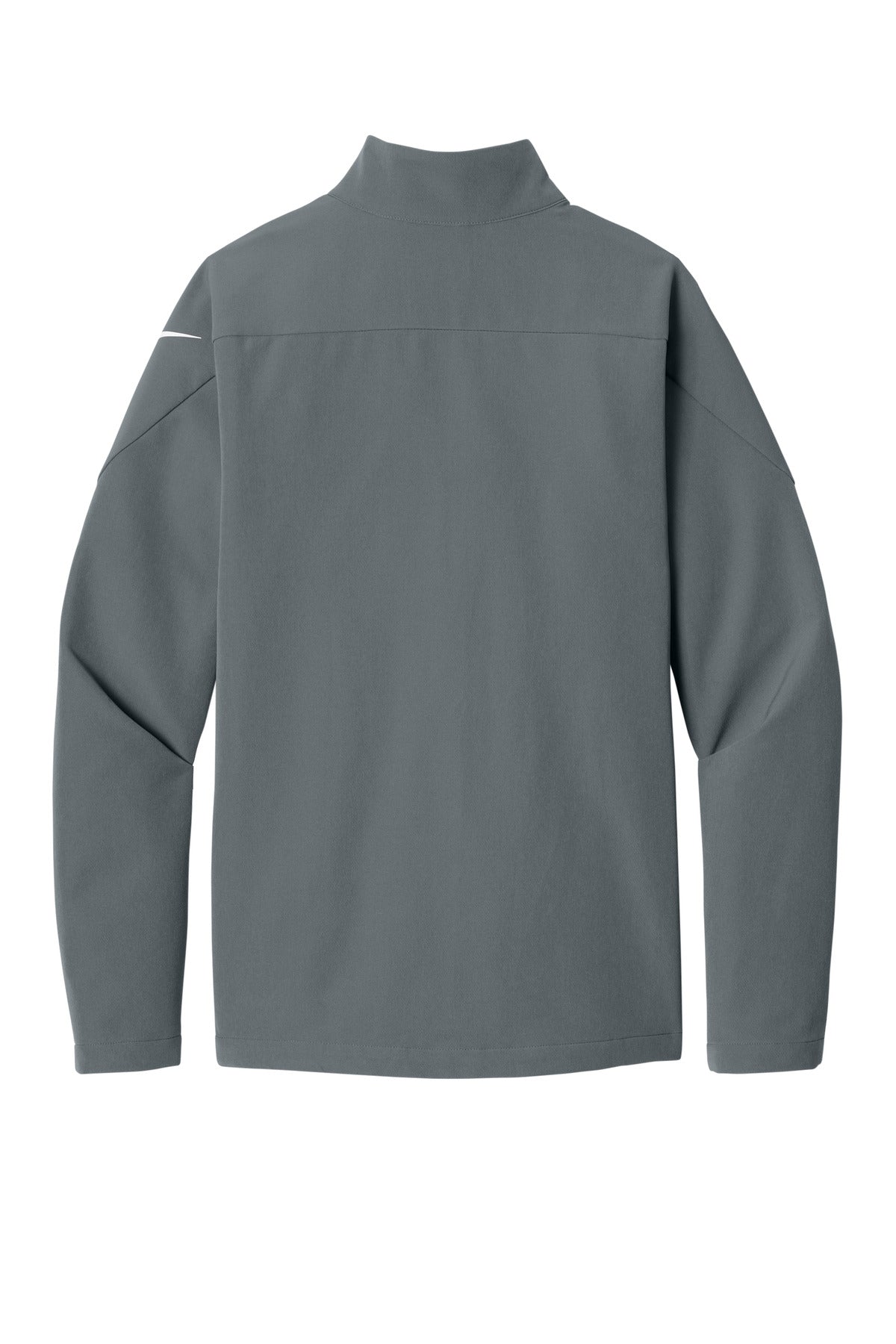 Rear View of DarkGrey Nike Full-Zip Soft Shell Jacket NKHM7926