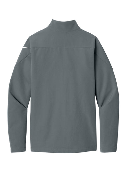 Rear View of DarkGrey Nike Full-Zip Soft Shell Jacket NKHM7926