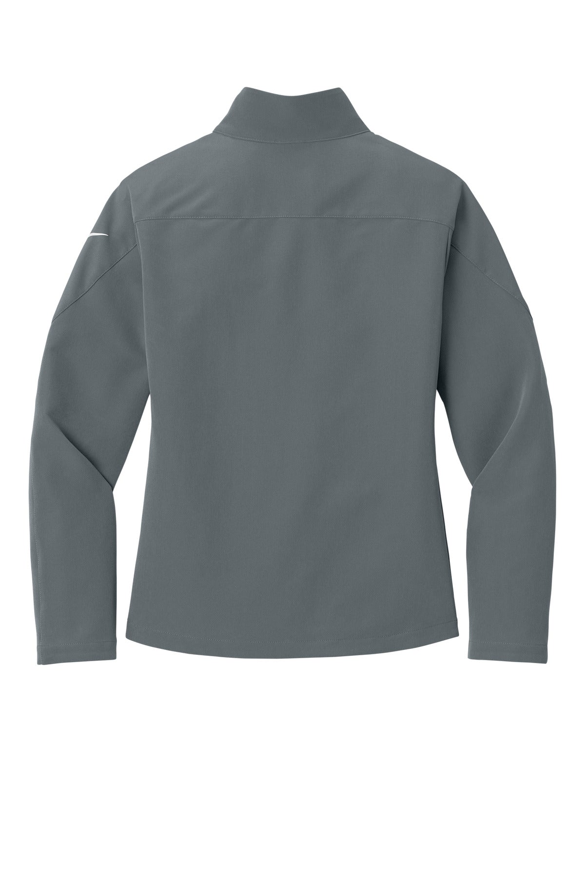 Rear View of DarkGrey Nike Women's Full-Zip Soft Shell Jacket NKHM7937