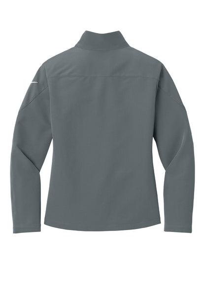 Rear View of DarkGrey Nike Women's Full-Zip Soft Shell Jacket NKHM7937