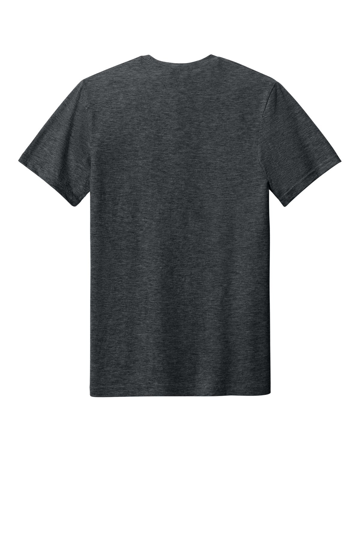 Rear View of DarkHthr Gildan Softstyle CVC Tee 64000CVC