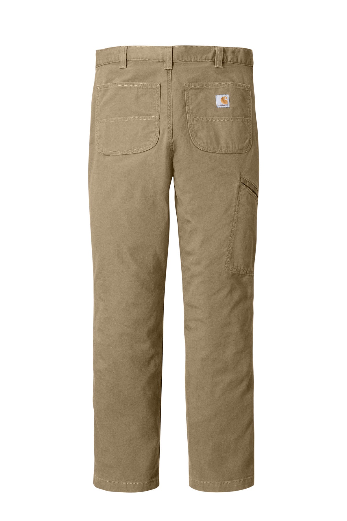 Rear View of DarkKhaki Carhartt Rugged Flex Rigby Pant CT102291
