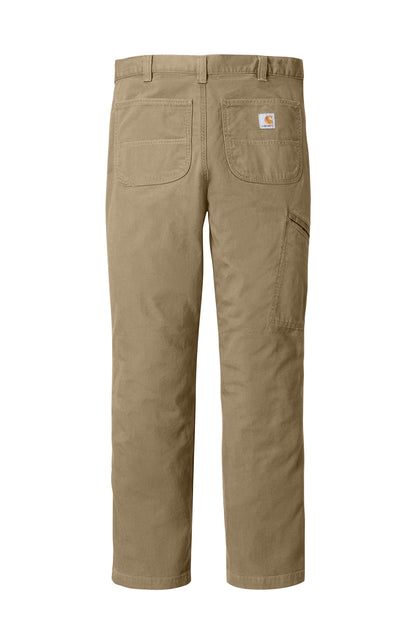 Rear View of DarkKhaki Carhartt Rugged Flex Rigby Pant CT102291