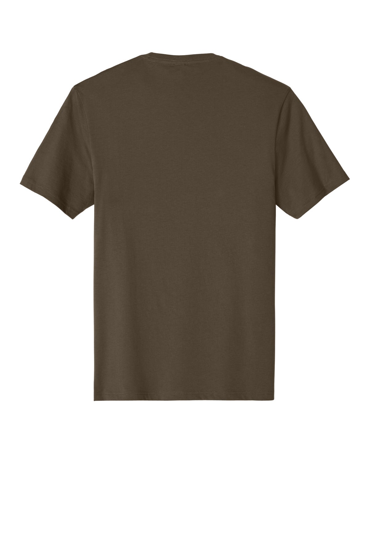 Rear View of DarkMocha District Perfect Weight Tee. DT104
