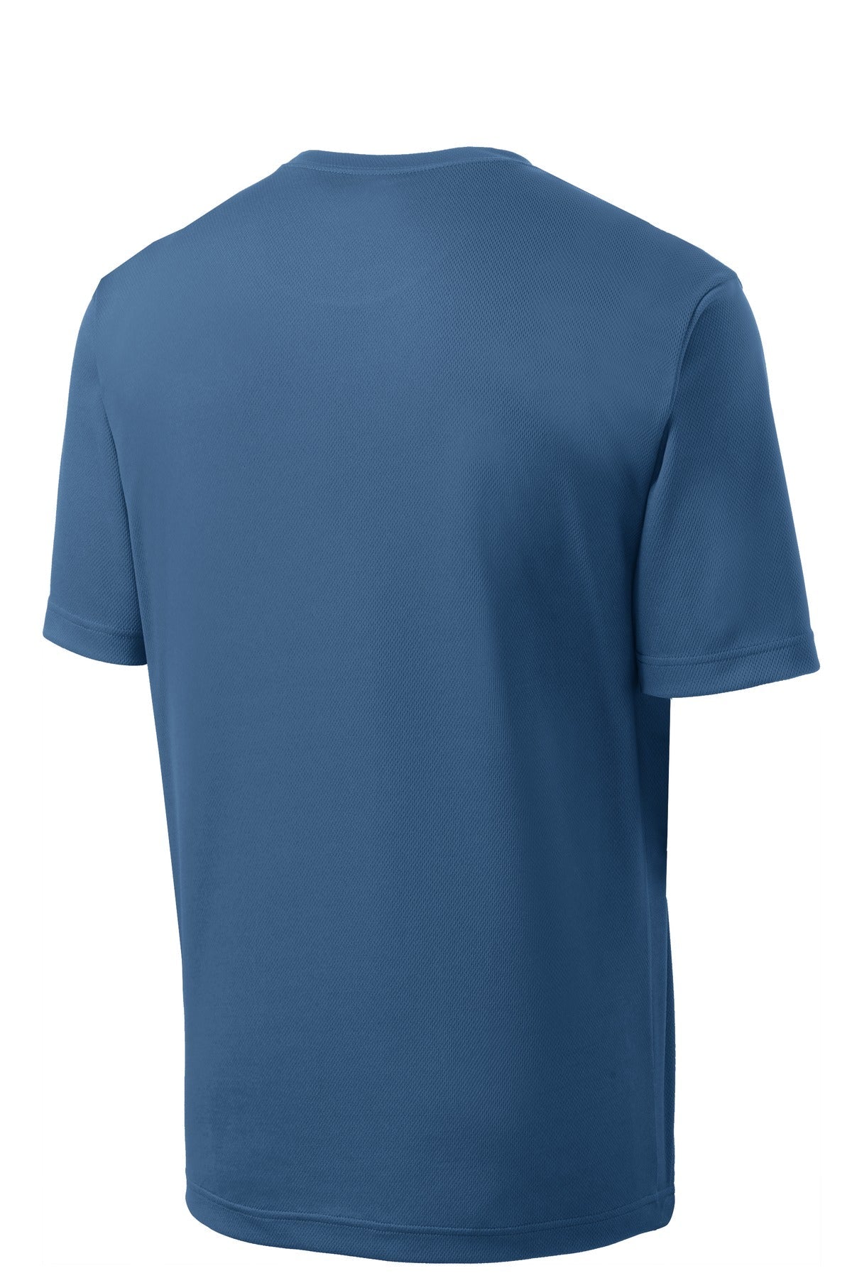Rear View of Dawn Blue Sport-Tek PosiCharge RacerMesh Tee. ST340