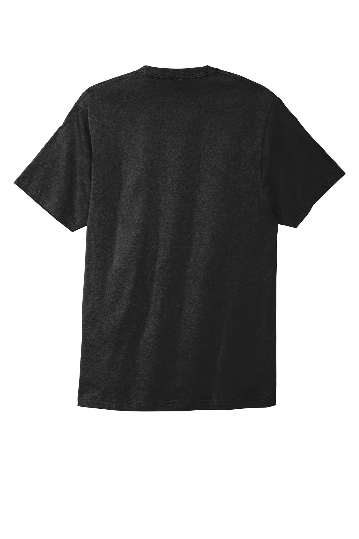 Rear View of Deep Black Port & Co Bouncer Tee PC600