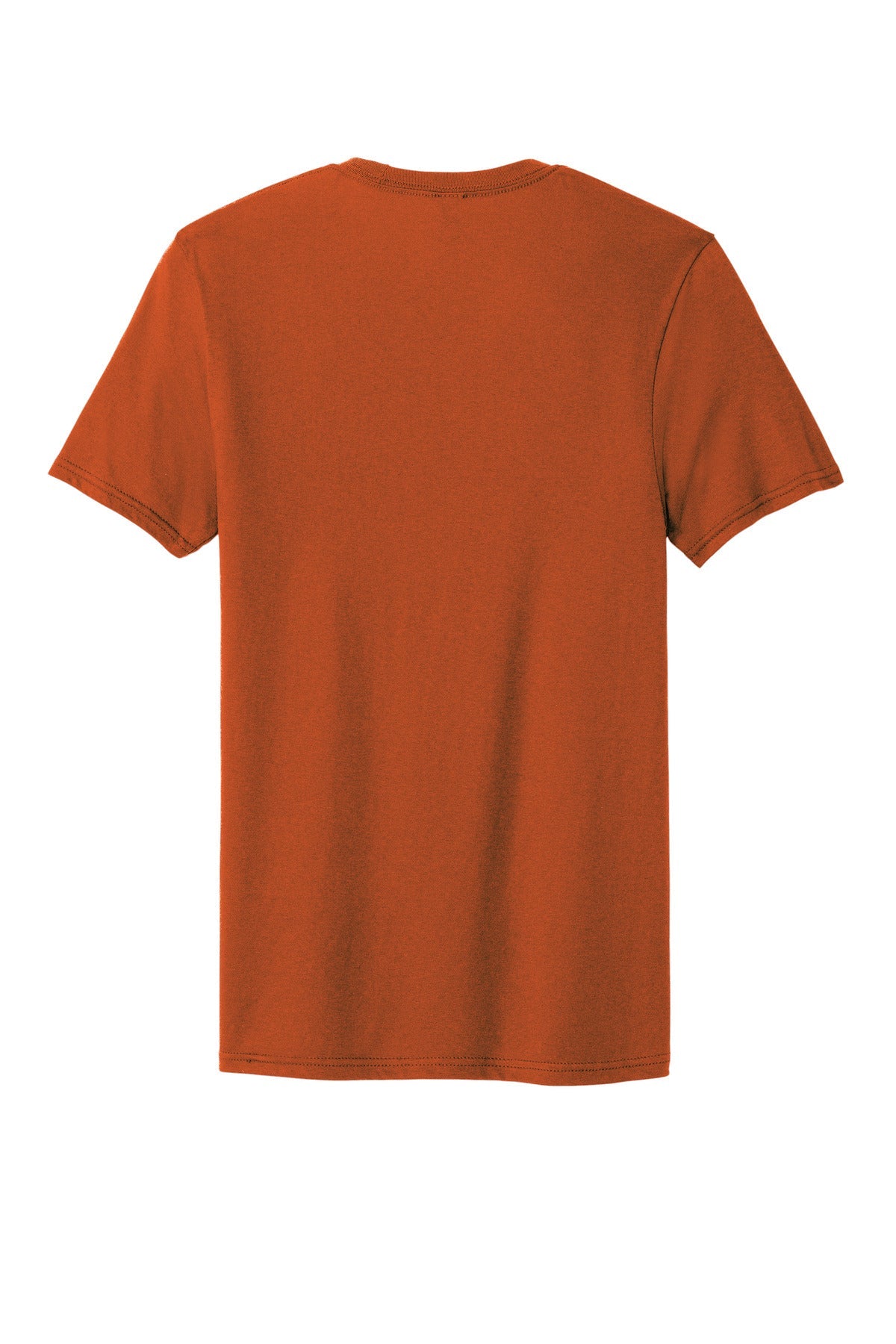 Rear View of Deep Orange District The Concert Tee DT5000