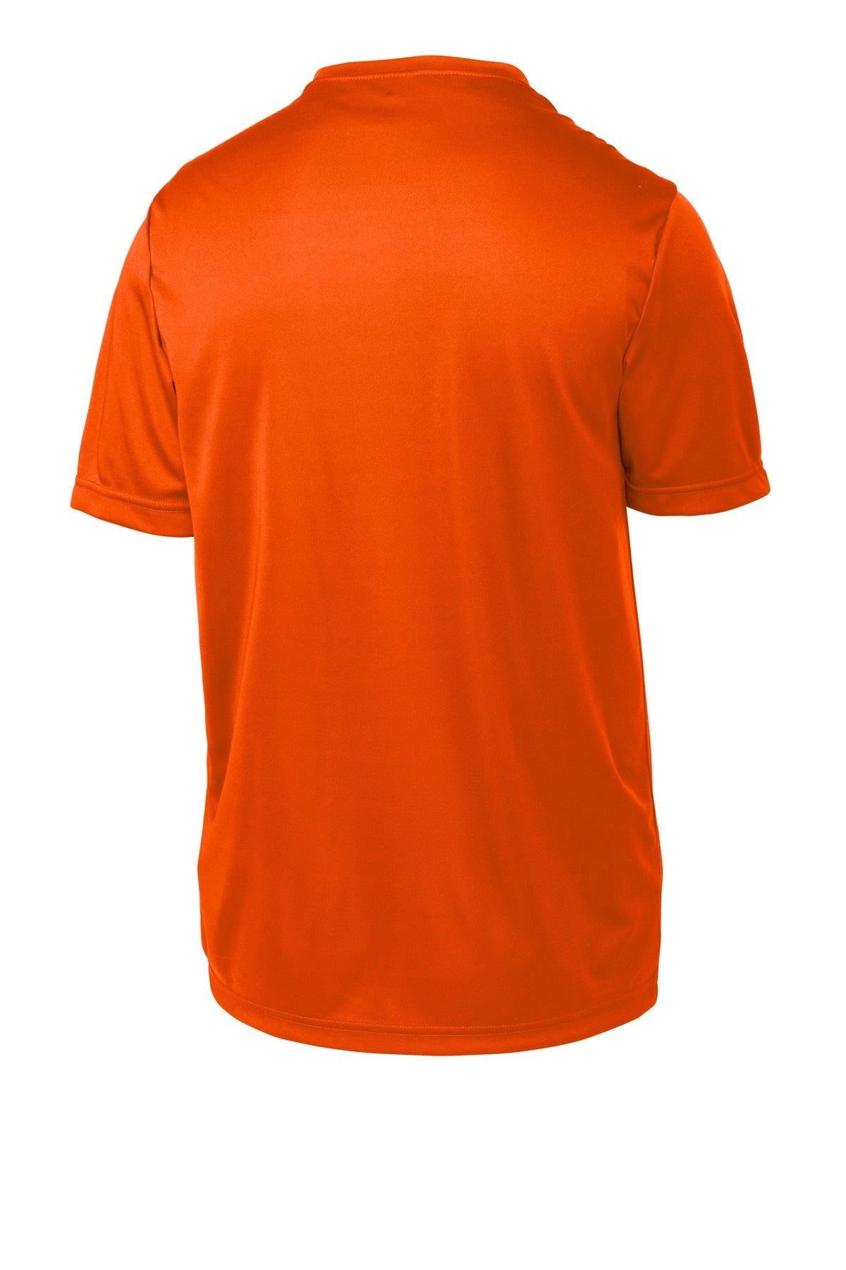 Rear View of Deep Orange Sport-Tek Youth PosiCharge Competitor Tee. YST350