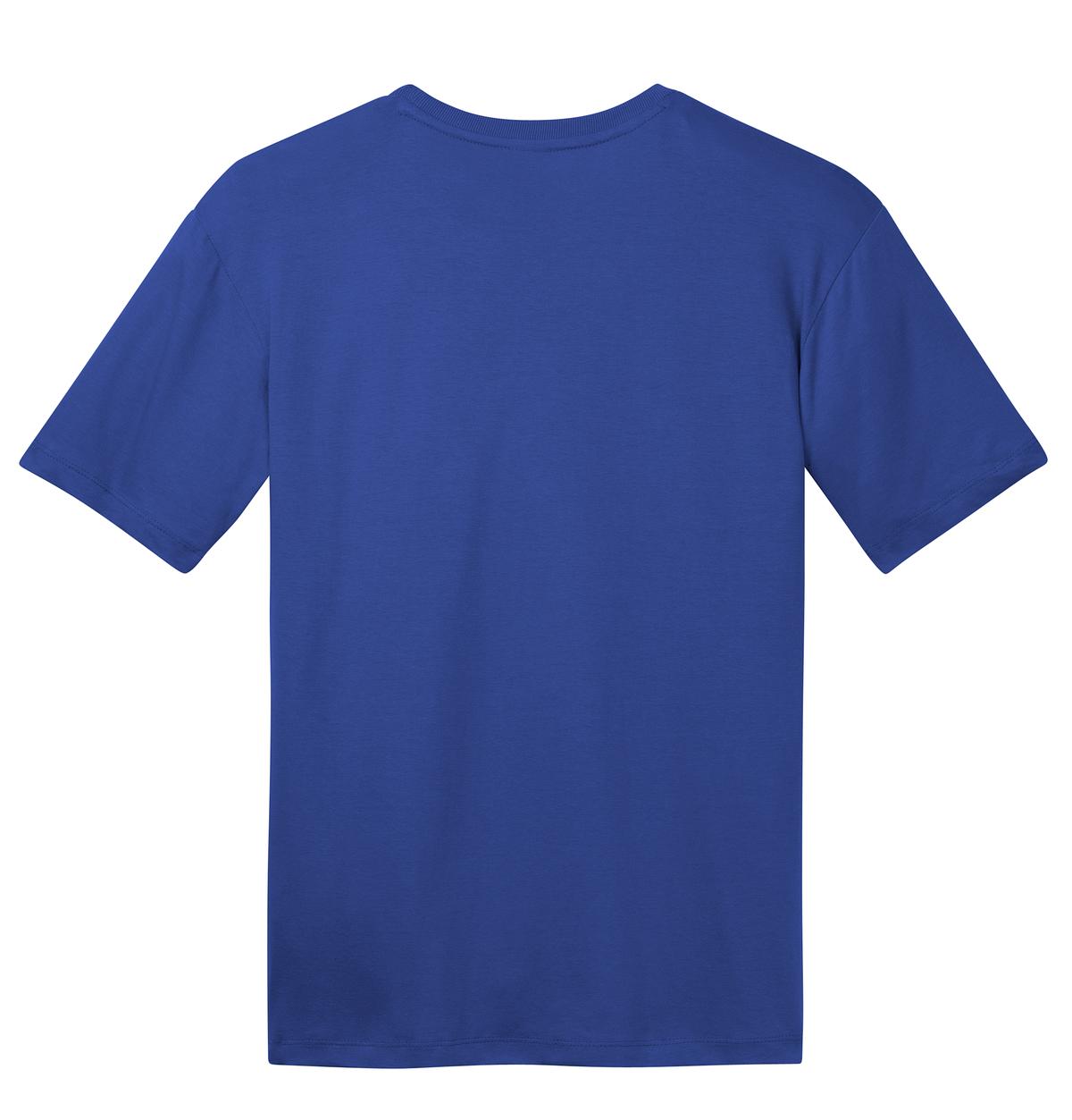 Rear View of Deep Royal District Perfect Weight Tee. DT104