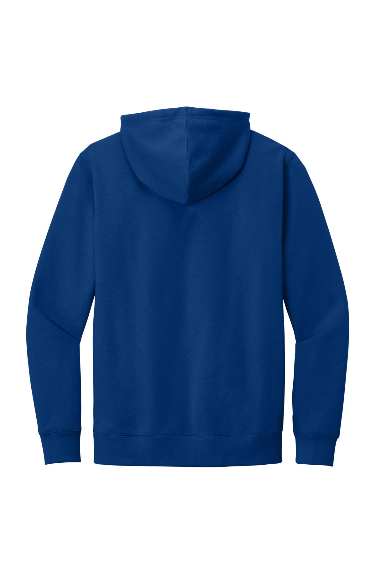Rear View of Deep Royal District V.I.T. Fleece Hoodie DT6100