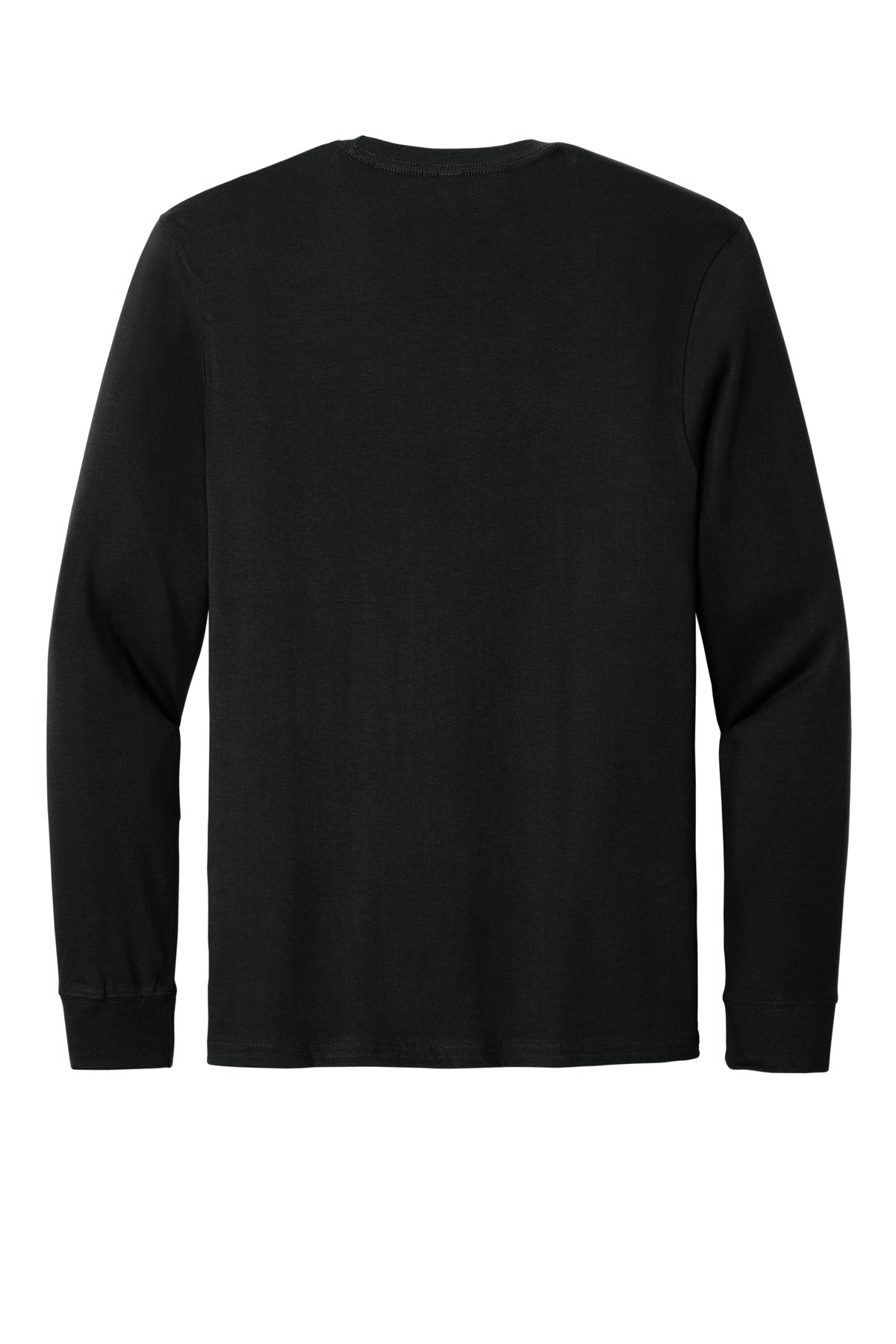 Rear View of DeepBlack Allmade Unisex Long Sleeve Organic Cotton Tee AL6104