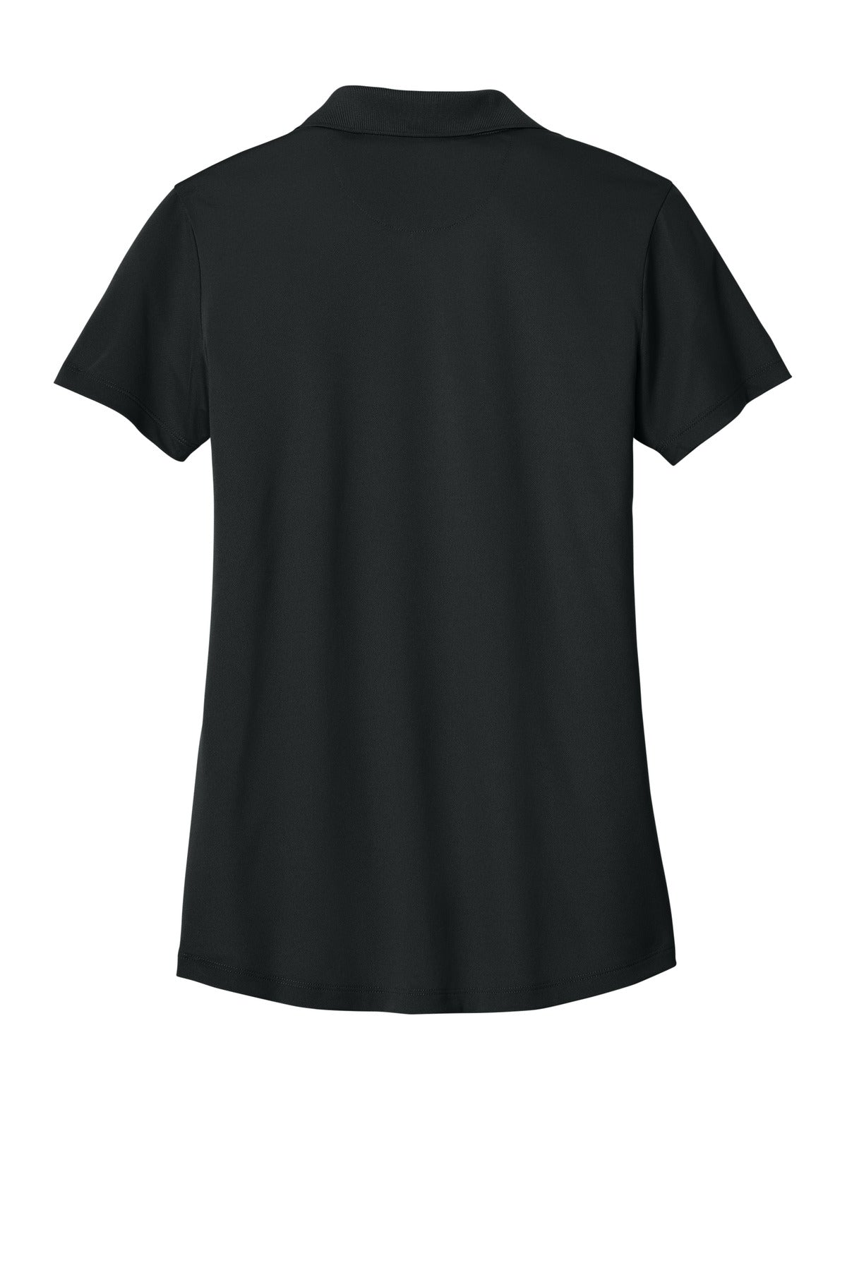 Rear View of DeepBlack Brooks Brothers Women's Mesh Pique Performance Polo BB18221