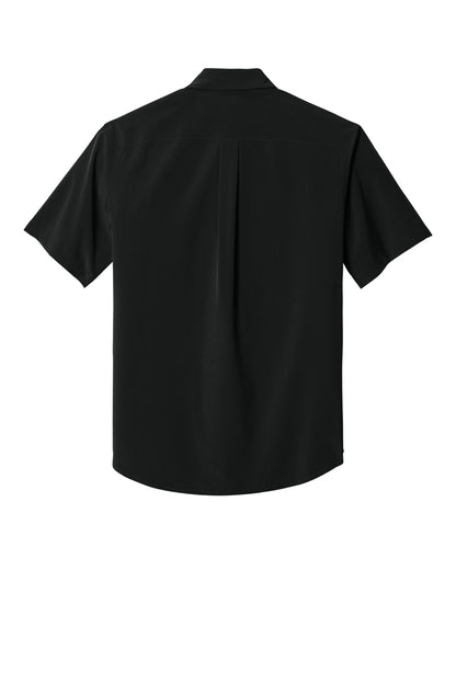 Rear View of DeepBlack Mercer+Mettle Short Sleeve UV Capital Tech Shirt MM2006