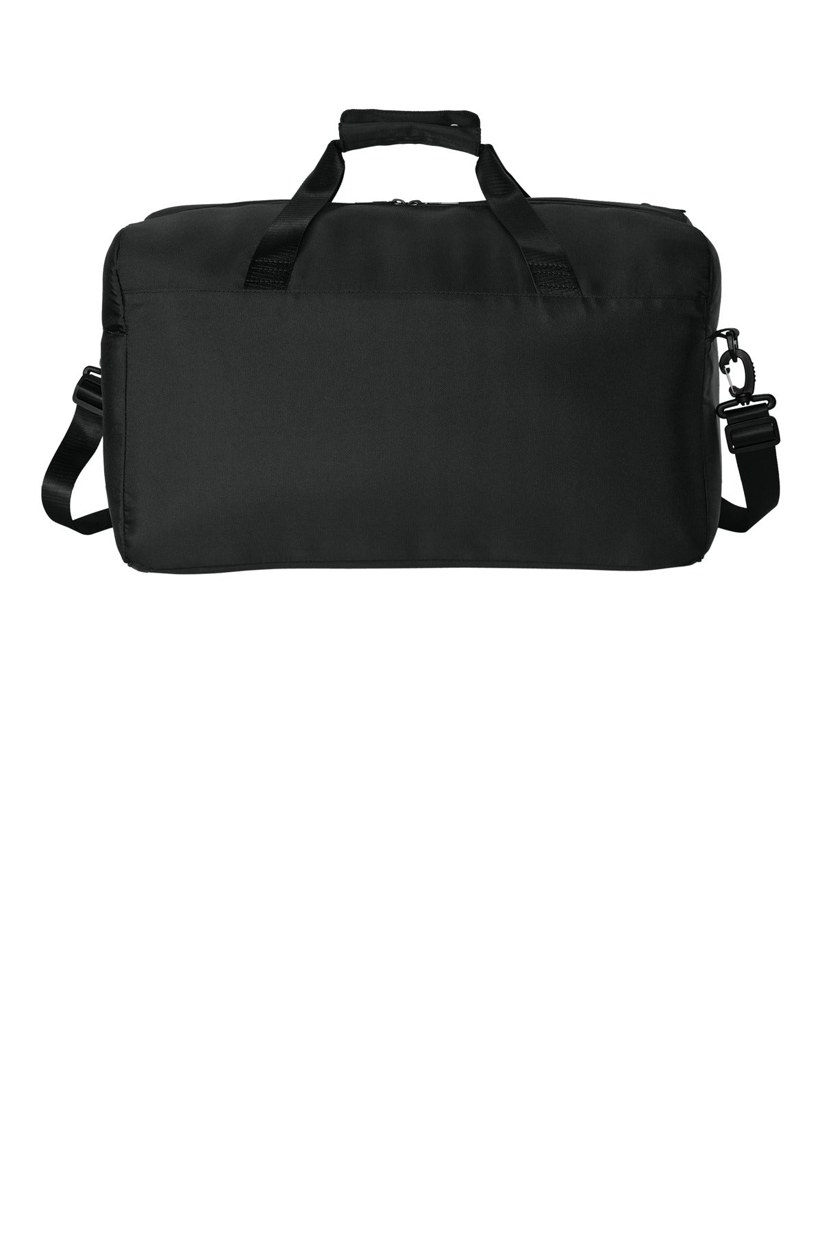 Rear View of DeepBlack Mercer+Mettle Traveler Duffel MMB805