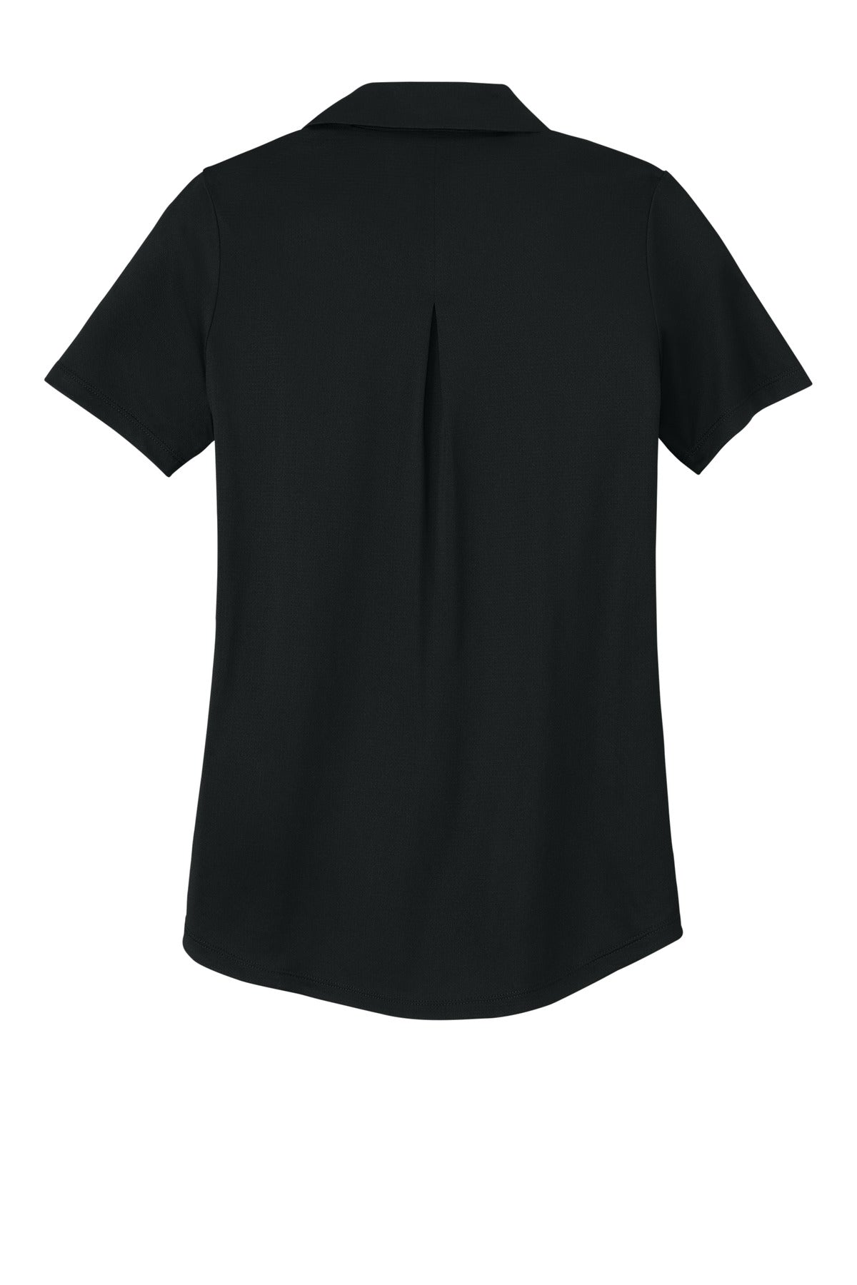 Rear View of DeepBlack Mercer+Mettle Women's Recharge Jersey Polo MM1021