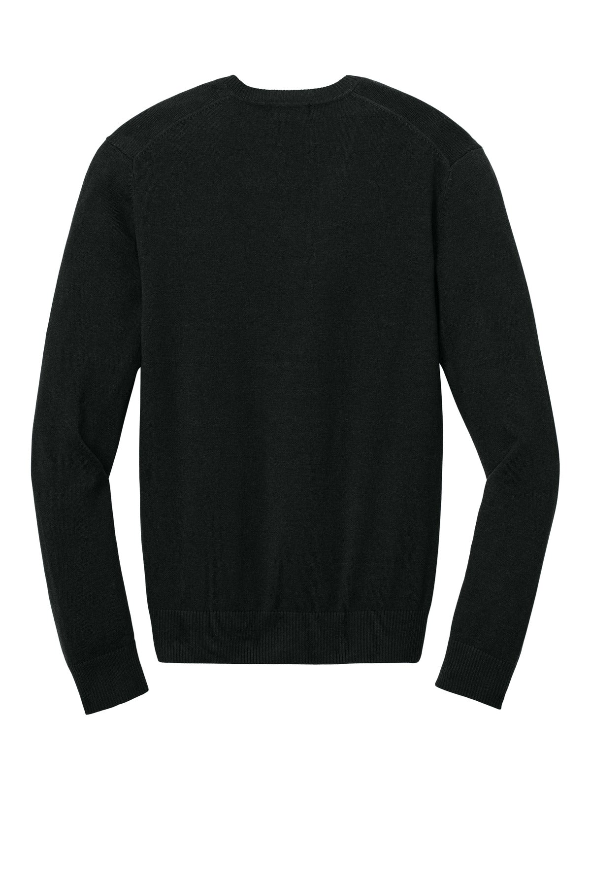 Rear View of DeepBlack Port Authority Easy Care V-Neck Sweater SW2850