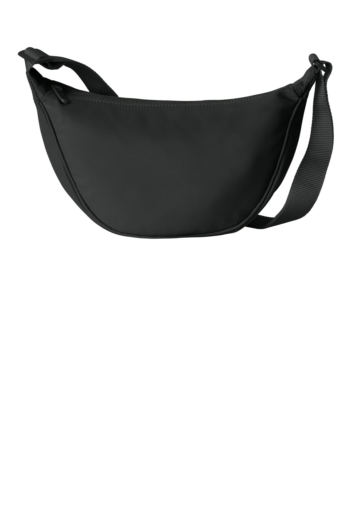 Rear View of DeepBlack Port Authority Matte Crossbody BG937