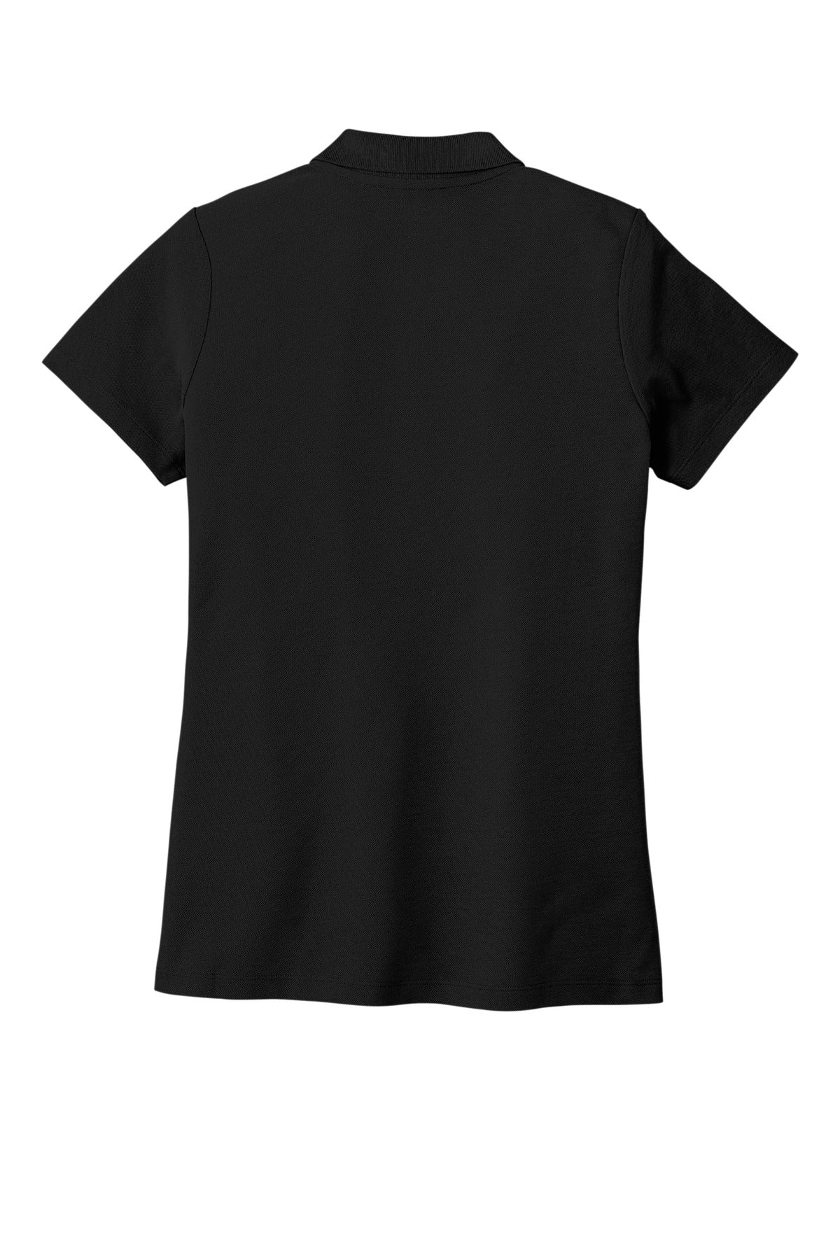 Rear View of DeepBlack Port Authority Women's SuperPro React Polo. LK810