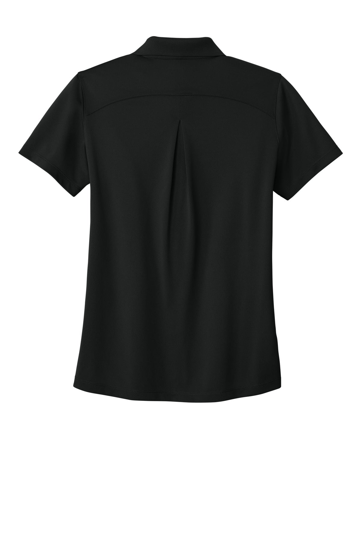 Rear View of DeepBlack Port Authority Women's Wearever Performance Pique Polo LK240