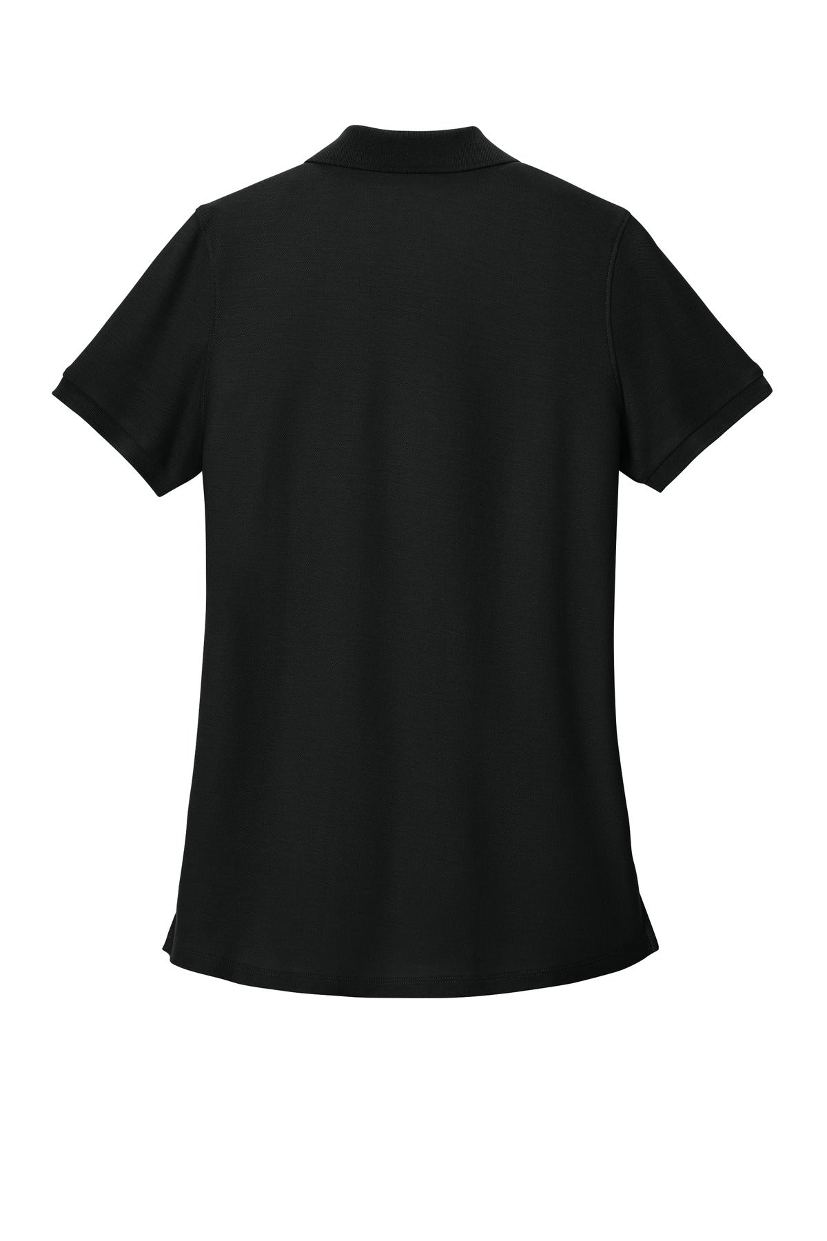 Rear View of DeepBlack Port Authority Women's Wearever Signature Pique Polo LK200